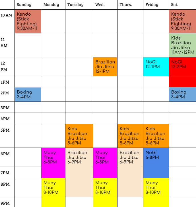 MBS Schedule